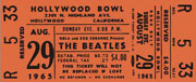 Hollywood Bowl Ticket 1965