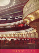 Carnegie Hall program