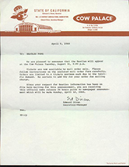 Cow Palace letter