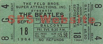Dallas ticket 1964