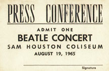 Press conference admission ticket
