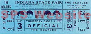 Indiana 1964 press ticket